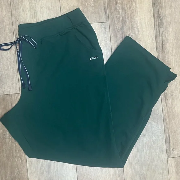 Figs British Racing Green Kade Cargo Scrub Pants 4XL Tall - Picture 1 of 5
